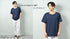 【日本製】 tシャツ 半袖 ユニセックス パフォーマンスtシャツ アドエルム エコ楽 無地 クルーネック 丸首 カノコ エコ素材 ネイビー(Makuake-W05-1-na)